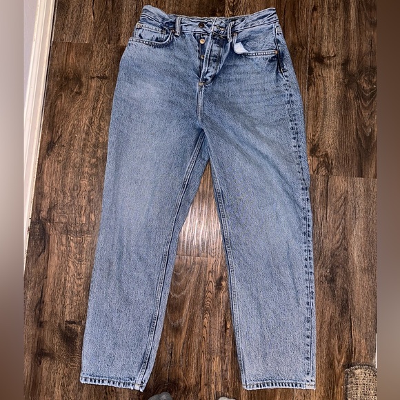 AllSaints Debbie High Waist Relaxed Straight Leg Jeans - Picture 3 of 5